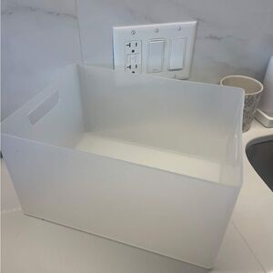 White Storage Bin